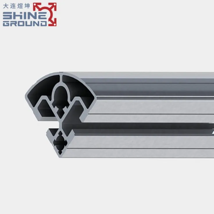 T-Slot Aluminum Profile 40x40 with Dual Slots and R90 Corners