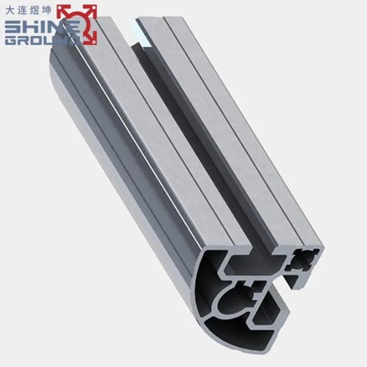 T-Slot Aluminum Profile 40x40 with Dual Slots and R90 Corners