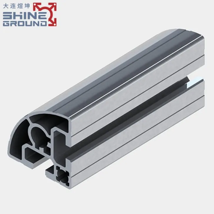 T-Slot Aluminum Profile 40x40 with Dual Slots and R90 Corners