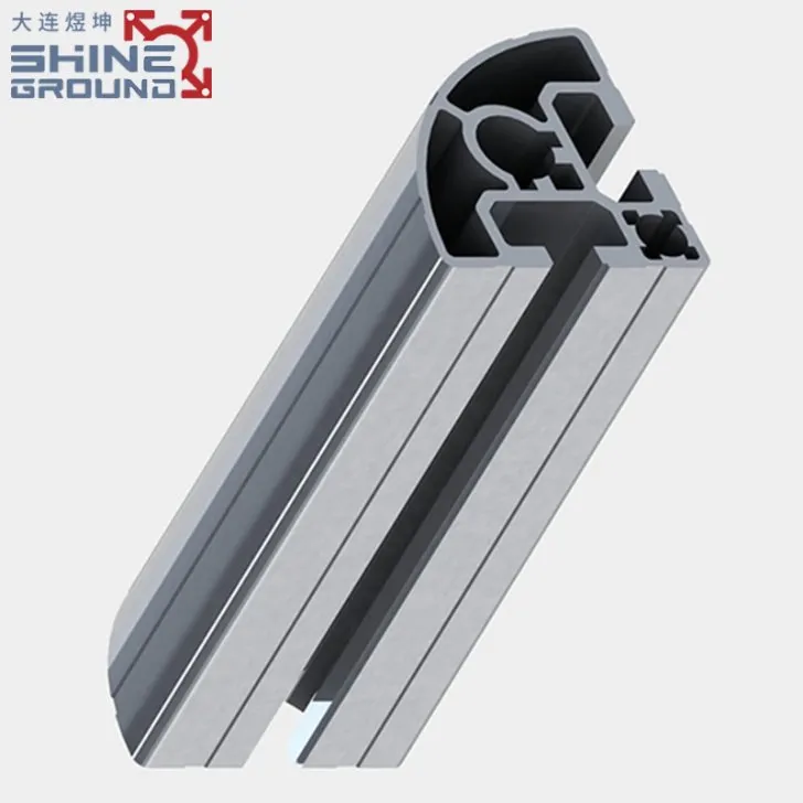 T-Slot Aluminum Profile 40x40 with Dual Slots and R90 Corners