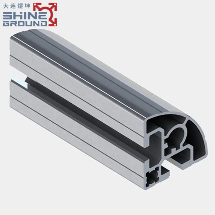 T-Slot Aluminum Profile 40x40 with Dual Slots and R90 Corners