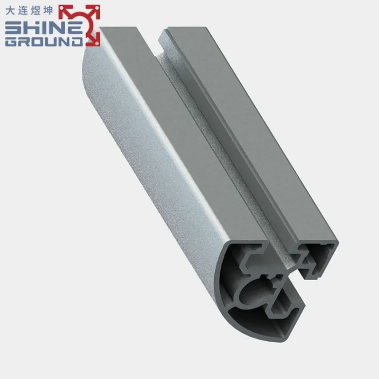 45x45 Aluminum T-Slot Profile with 2 Slots and R90 Corners
