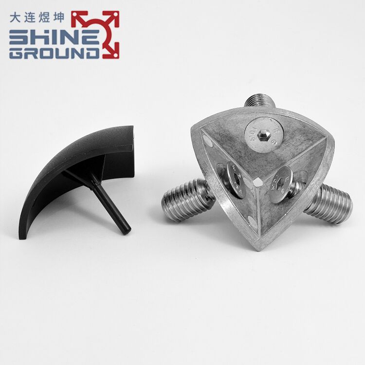 3-Way Rounded Corner Joining Bracket