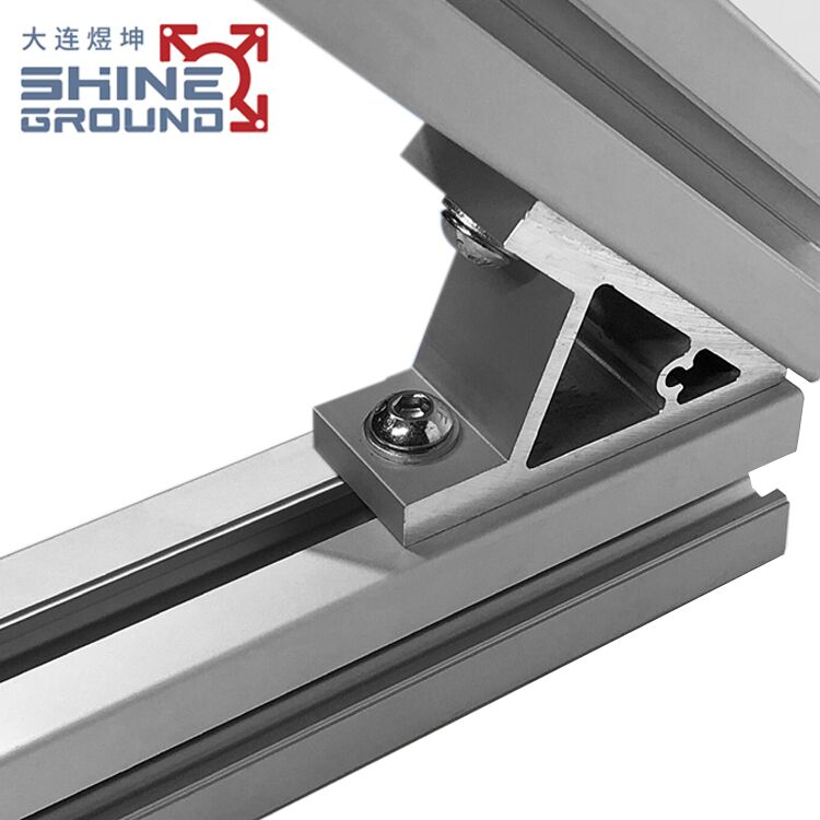 45-Degree Aluminum Angle Bracket 80x80x9