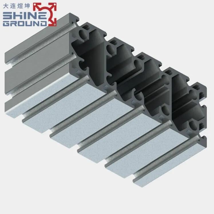 Profilé extrudé en alliage d'aluminium 80×200 à 14 fentes – Image 7