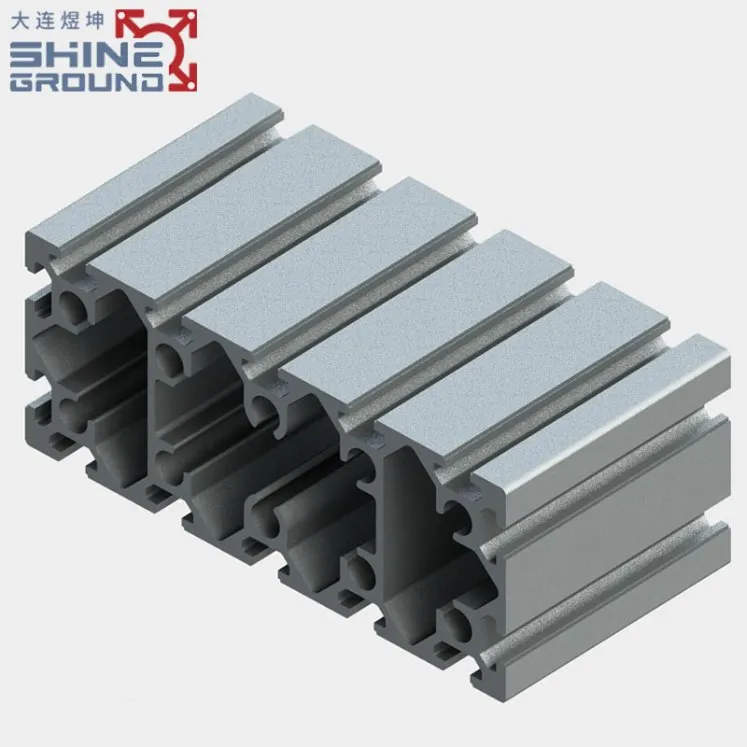 Profilé extrudé en alliage d'aluminium 80×200 à 14 fentes