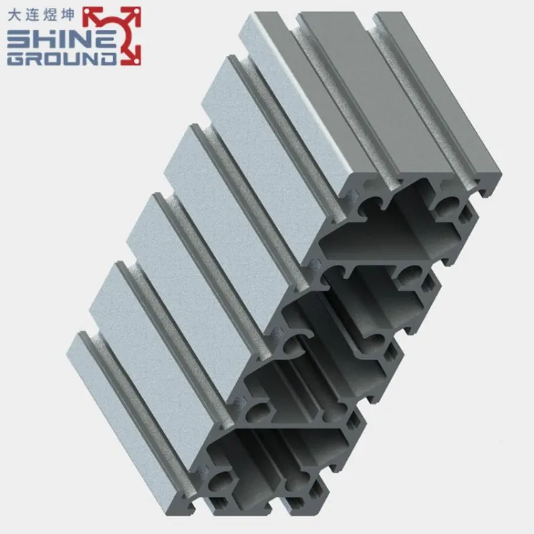 Profilé extrudé en alliage d'aluminium 80×200 à 14 fentes – Image 3