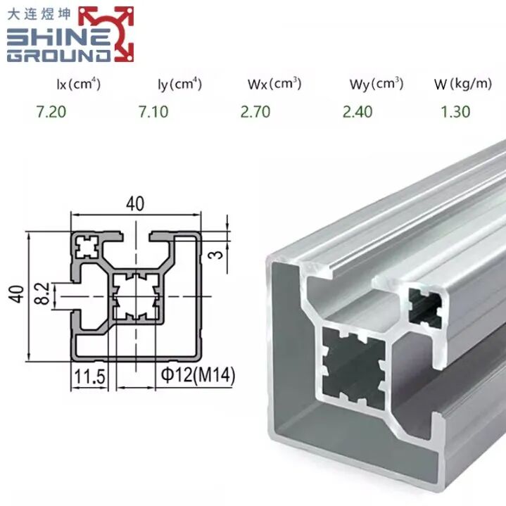 40×40 Aluminiumprofil mit 2 Schlitzen – Bild 6