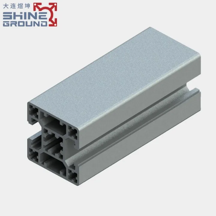 Stranggepresstes Aluminiumprofil 4040, 2 Schlitze